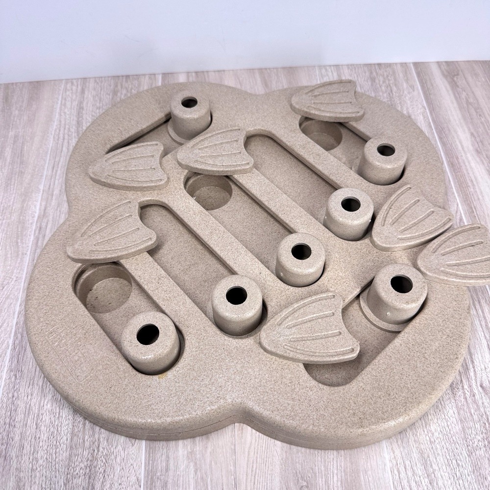 Outward Hound Nina Ottosson Dog Brick Puzzle Toy Level 2 Treat Game Beige